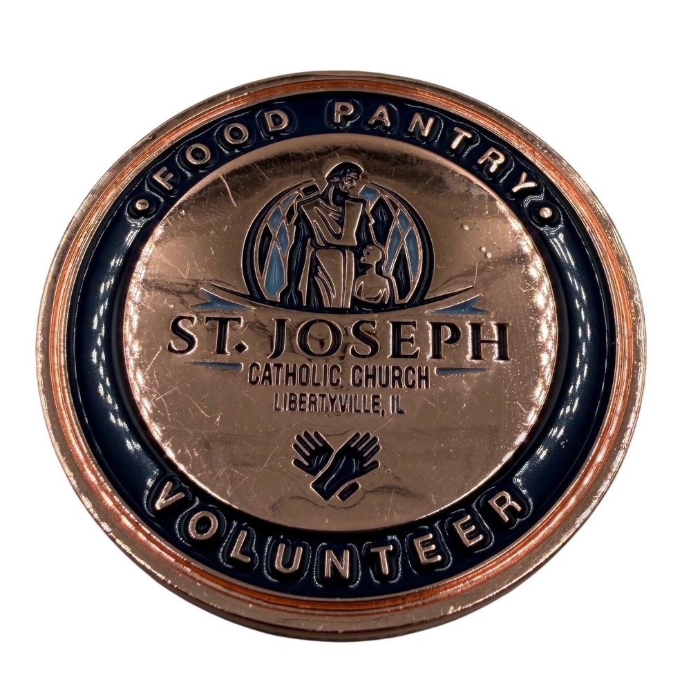 St Joseph Catholic Church Libertyville IL Food Pantry Volunteer Bronze Coin